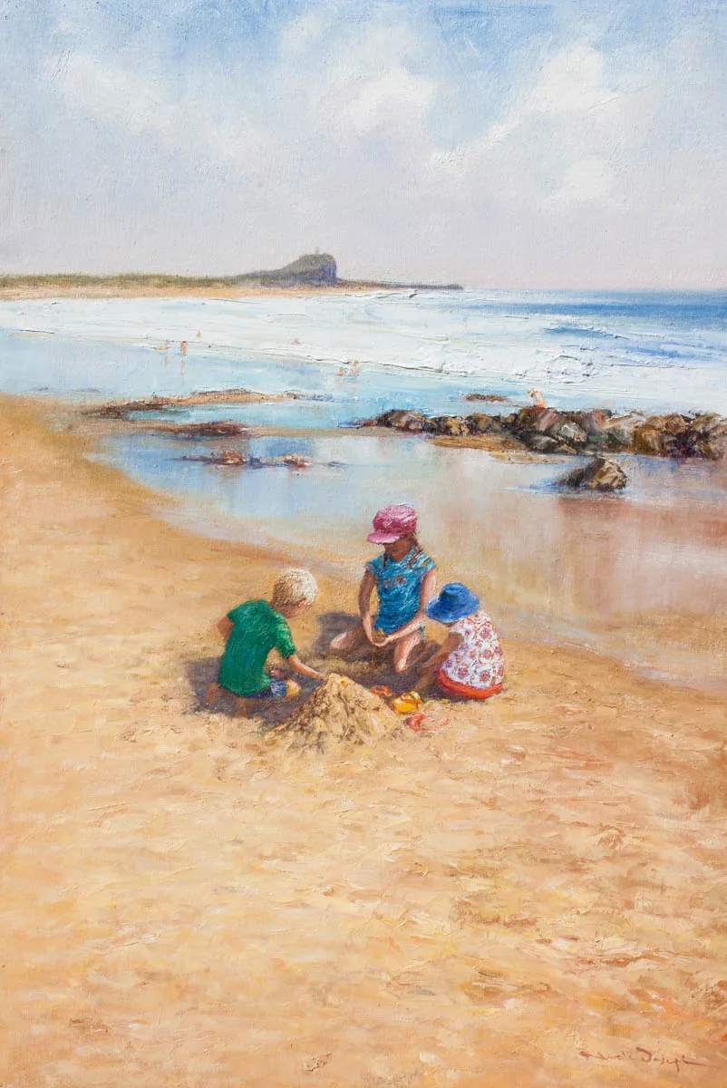 Nobbys Beach-Figurative-Artwork-Neale-Joseph-Australia