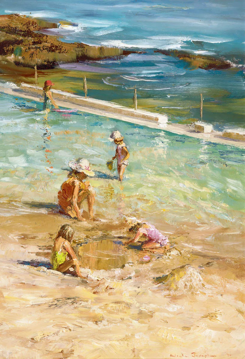 Bondi Rock Pool-Figurative-Artwork-Neale-Joseph-Australia