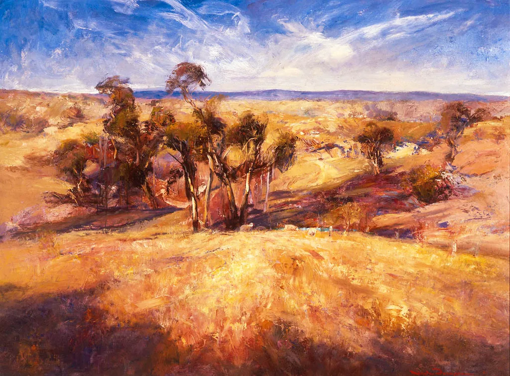 Golden Landscape-Landscapes-Artwork-Neale-Joseph-Australia