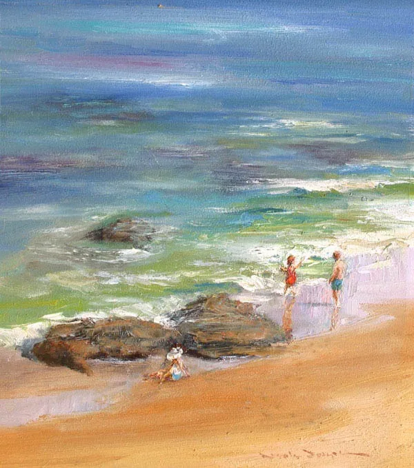 Shoreline Fun-Figurative-Artwork-Neale-Joseph-Australia