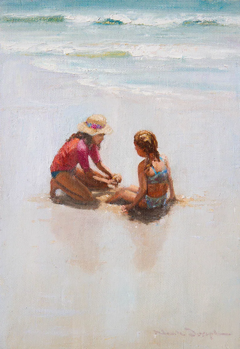Always Sisters II-Figurative-Artwork-Neale-Joseph-Australia