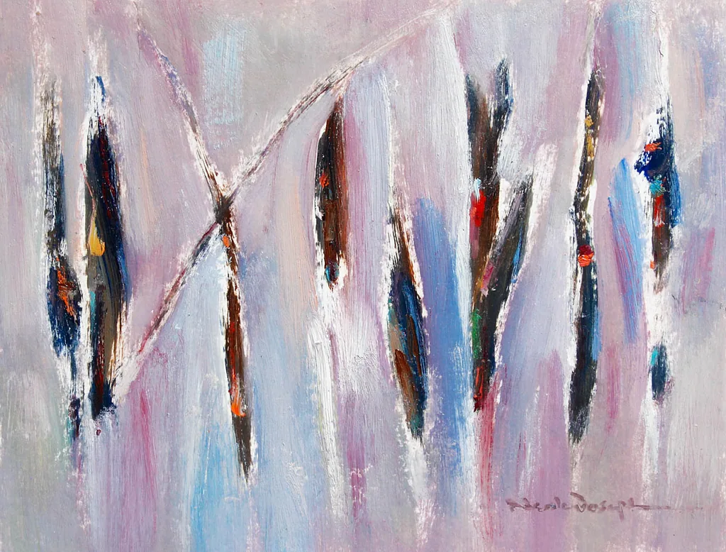 Gums in Autumn-Modern-Artwork-Neale-Joseph-Australia