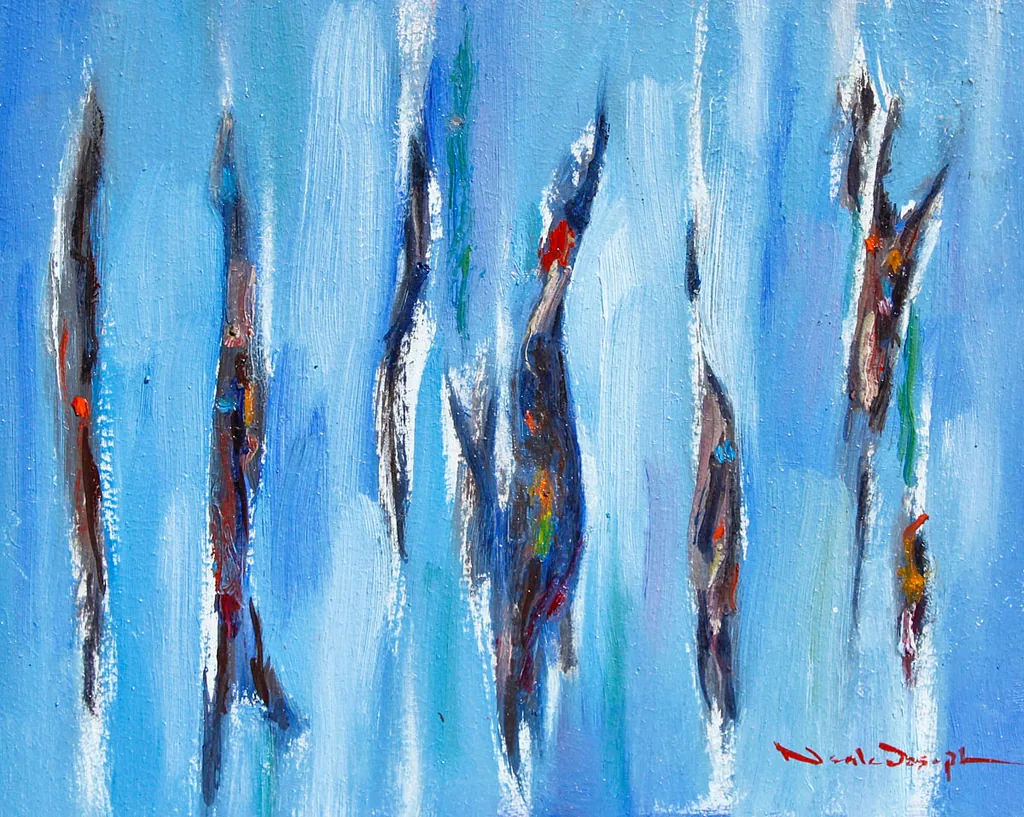 Gums in Winter-Modern-Artwork-Neale-Joseph-Australia