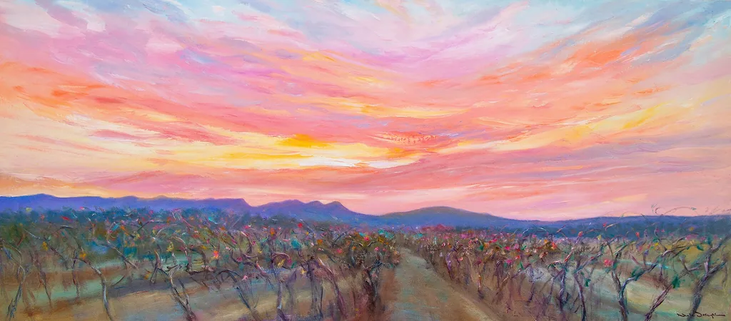 Hunter Valley Sunset Neale Joseph Wine Australia