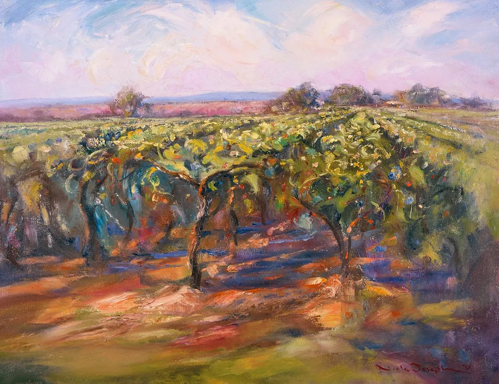 Vines in Bloom Neale Joseph Wine Australia