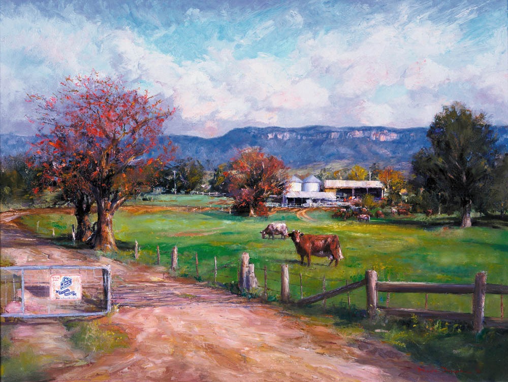 Dairy Farmers-Landscapes-Artwork-Neale-Joseph-Australia