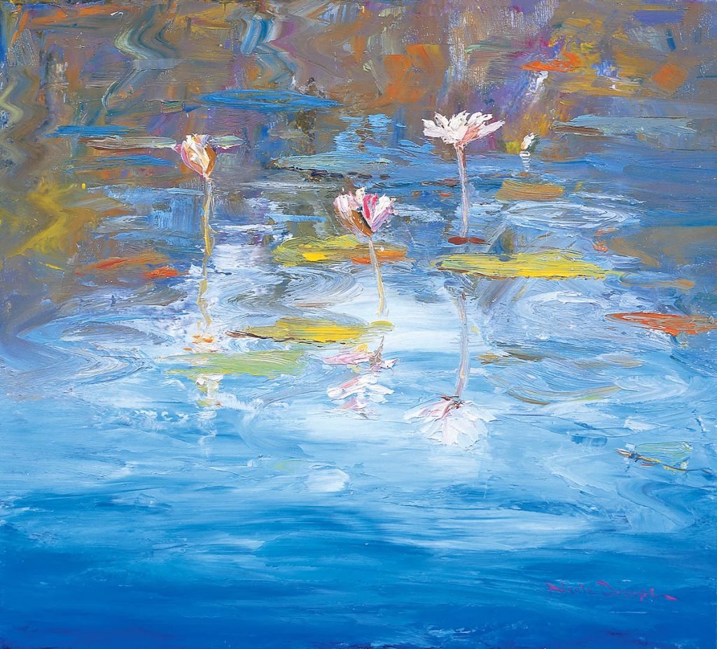 Lily Blue-Pond-Artwork-Neale-Joseph-Australia